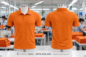 Áo thun cổ bẻ cam