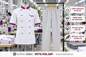 Áo đồng phục bếp 08