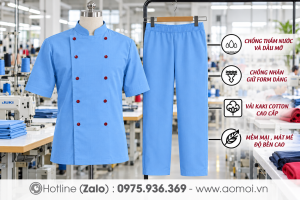 Áo đồng phục bếp 01
