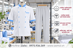 Áo đồng phục bếp 06