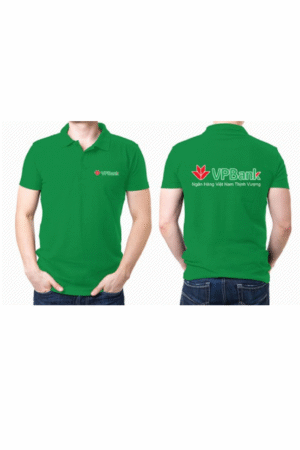 Áo đồng phục công ty lacoste xanh lá Ngân hàng VPBank
