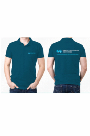 Áo polo đồng phục công ty xanh cổ bẻ MARSH