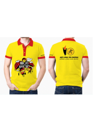 Đồng phục áo phông công ty vàng lacoste Thegioididong