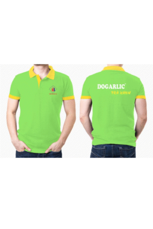 Áo đồng phục công ty lacoste cốm DOGARLIC cổ vàng