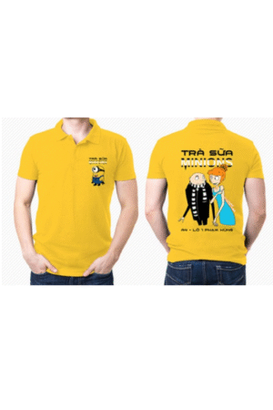 Áo đồng phục công ty lacoste vàng trà sữa Minions