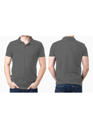 Áo phông cổ bẻ xanh ghi xám