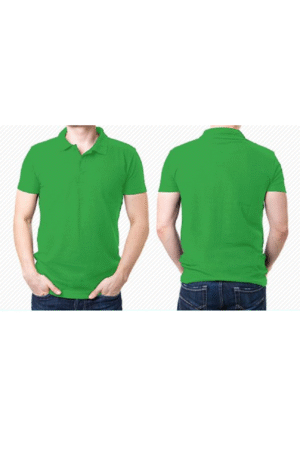 Áo phông cổ bẻ xanh két