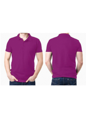 Áo phông cổ bẻ tím