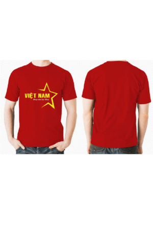 Áo cờ đỏ sao vàng 5 cánh cách điệu