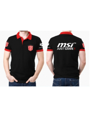 Áo đen lacoste MSI Just Game