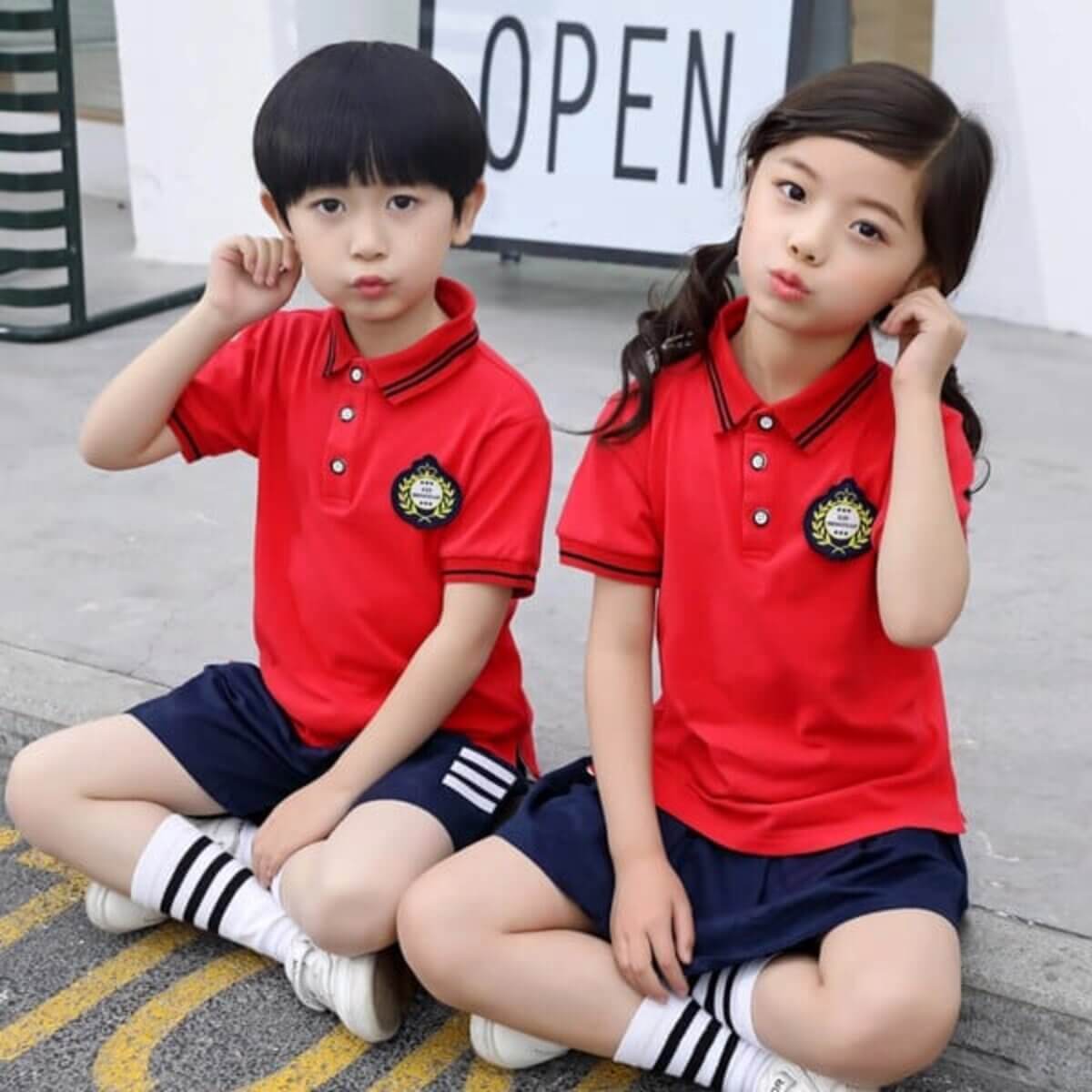 Áo phông đồng phục học sinh tiểu học
