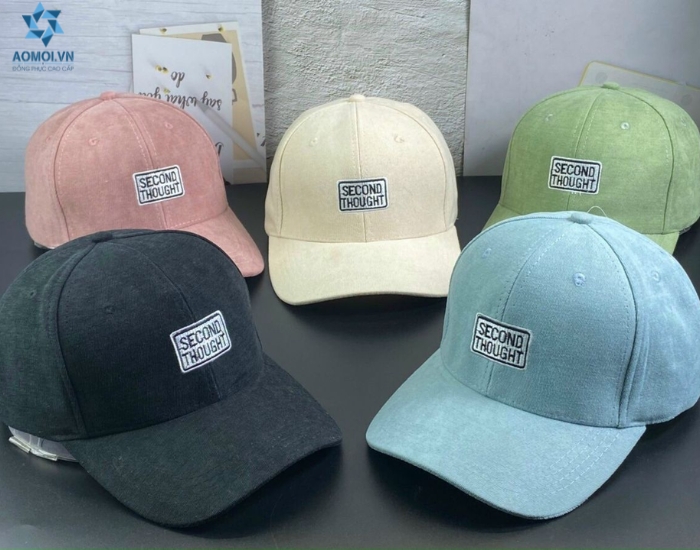 Đặt may mũ lưỡi trai Hoàng Mai in logo thương hiệu