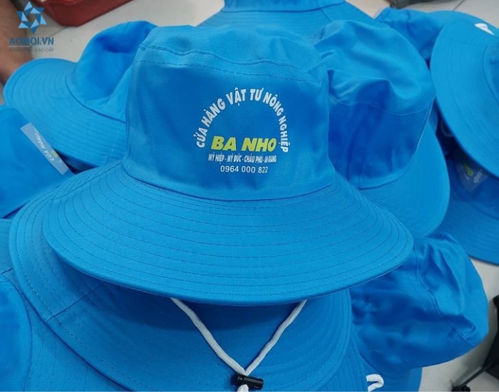 Xưởng may mũ tai bèo in logo doanh nghiệp