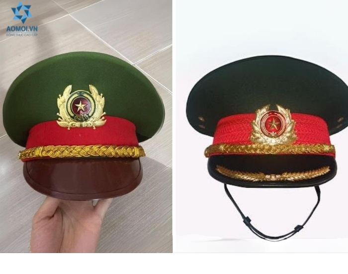 Xưởng may nón kết đồng phục công an chuẩn form