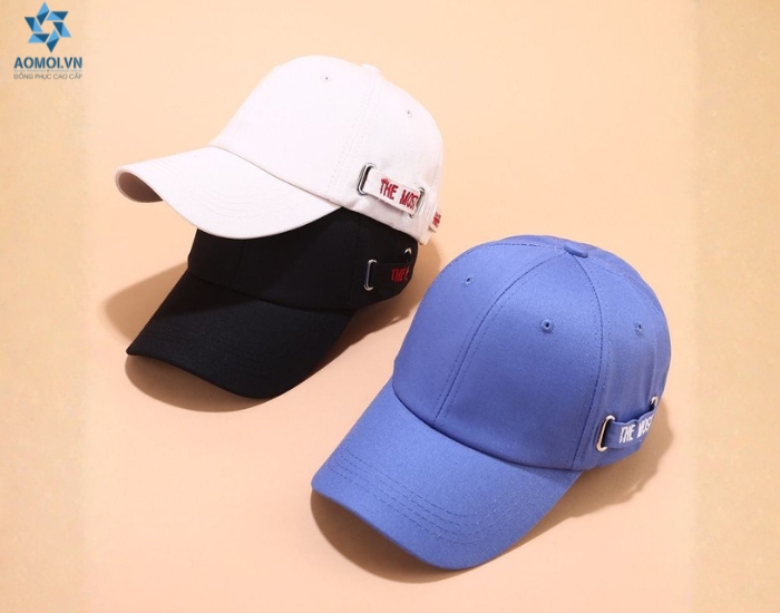 Mũ lưỡi trai đồng phục màu đen cho công ty