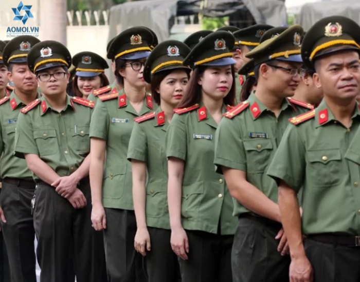 Xưởng may nón kết đồng phục công an theo yêu cầu