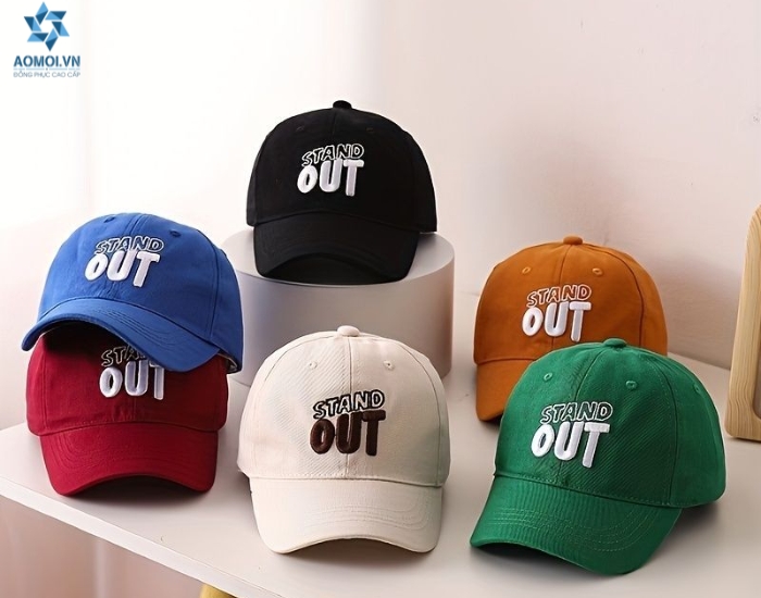 Mũ lưỡi trai đồng phục in logo thương hiệu công ty