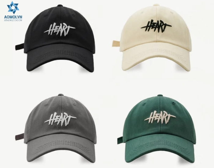 Mũ lưỡi trai đồng phục kỹ thuật in logo công ty