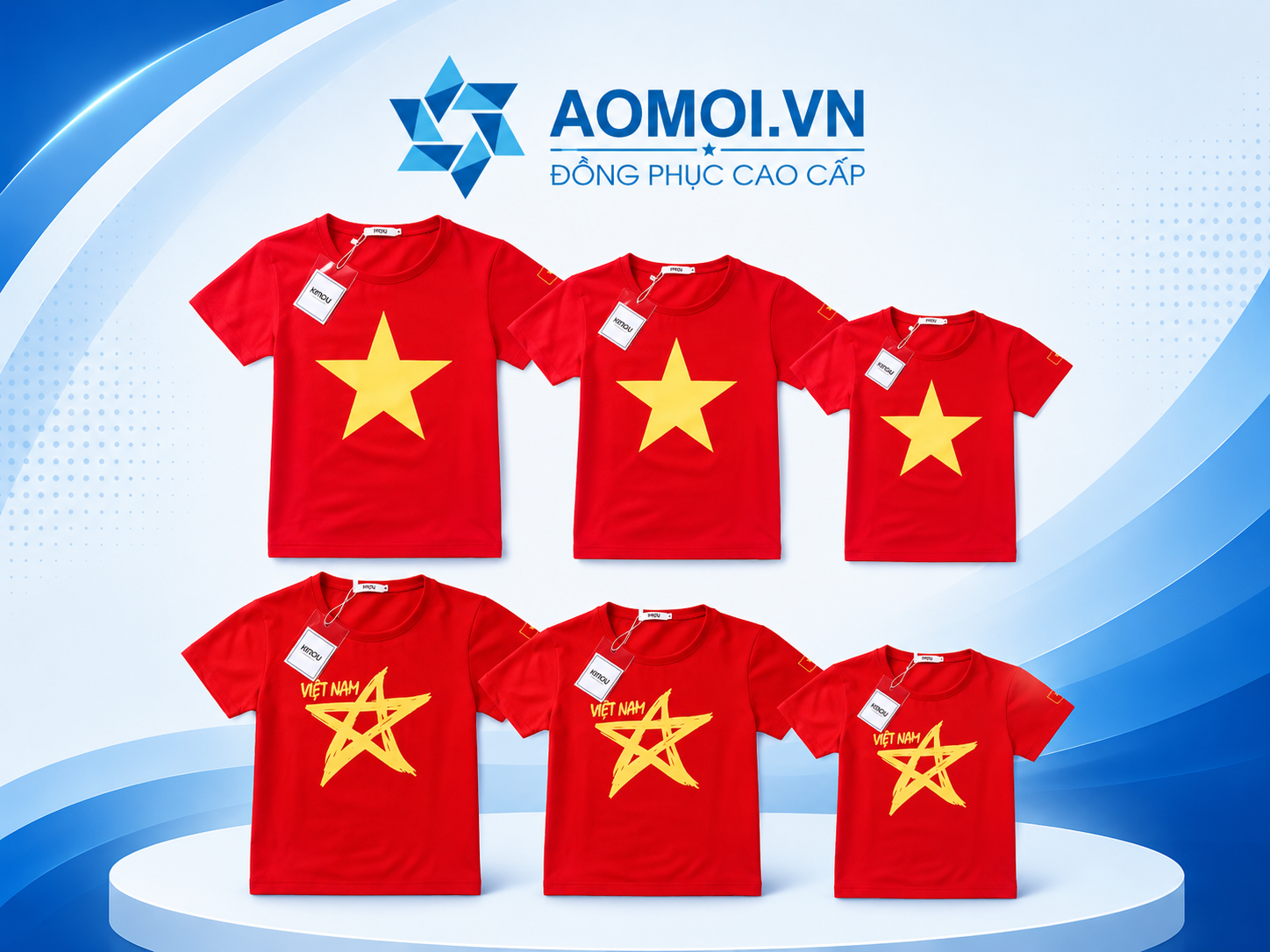 Áo cờ đỏ sao vàng 100% cotton chất liệu cao cấp, mềm mại, thoáng mát, in hình ngôi sao vàng sắc nét. Phù hợp cho sự kiện, du lịch, cổ vũ bóng đá, lễ hội và các hoạt động tập thể.