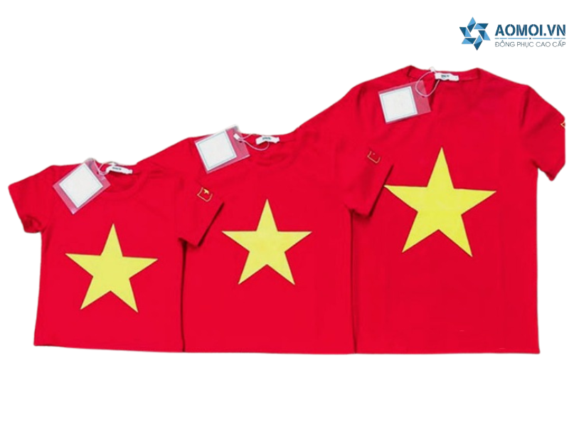 Xưởng may áo cờ đỏ sao vàng ở Quảng Ninh uy tín, giá tốt, chất liệu đẹp, in sắc nét, giao hàng nhanh toàn tỉnh Quảng Ninh.