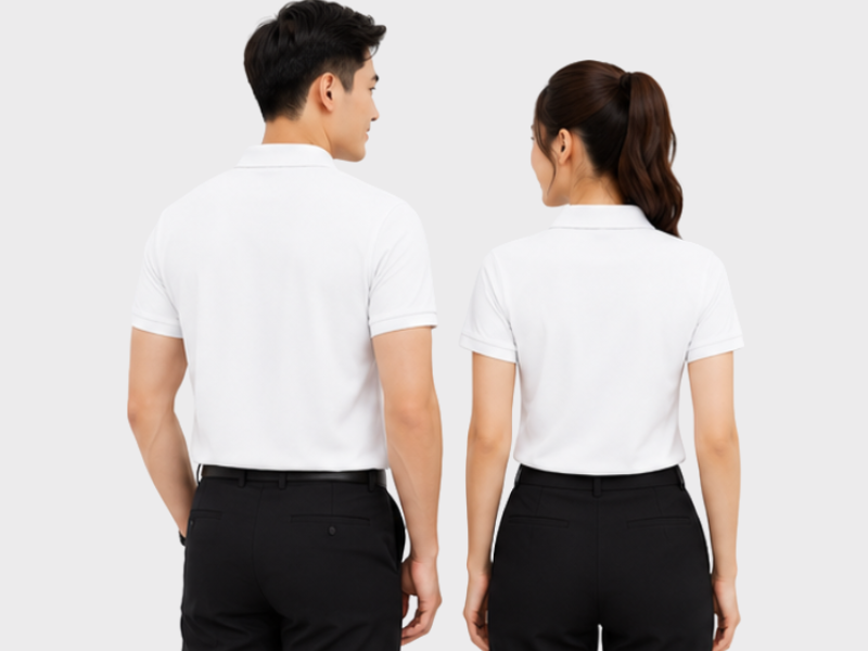 Xưởng may áo phông đồng phục số lượng lớn Màu Trắng Đẹp Tinh Tế Cho Đội Nhóm là sự lựa chọn hoàn hảo dành cho các doanh nghiệp, câu lạc bộ, trường học và đội nhóm muốn xây dựng hình ảnh chuyên nghiệp, đồng bộ và hiện đại.