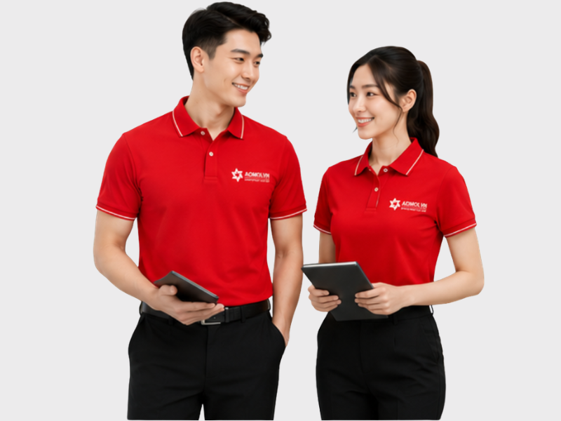 Mẫu Áo Phông Đồng Phục Màu Đỏ Nổi Bật Thu Hút Mọi Ánh Nhìn là sự lựa chọn hoàn hảo dành cho doanh nghiệp, đội nhóm, câu lạc bộ và tổ chức muốn xây dựng hình ảnh mạnh mẽ, năng động và đầy nhiệt huyết.