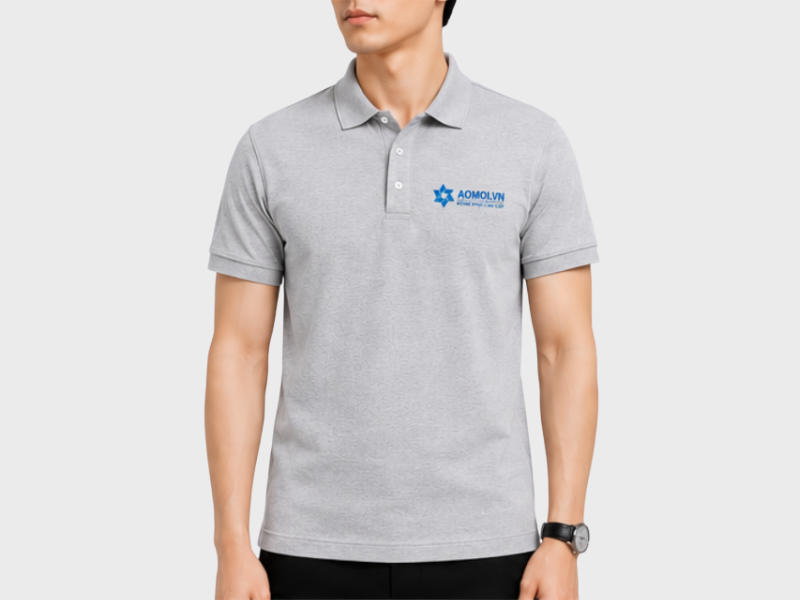 Mẫu Áo Phông Đồng Phục Màu Xám Hiện Đại Chuyên Nghiệp với thiết kế sang trọng, chất liệu cao cấp, phù hợp doanh nghiệp, đội nhóm và tổ chức.