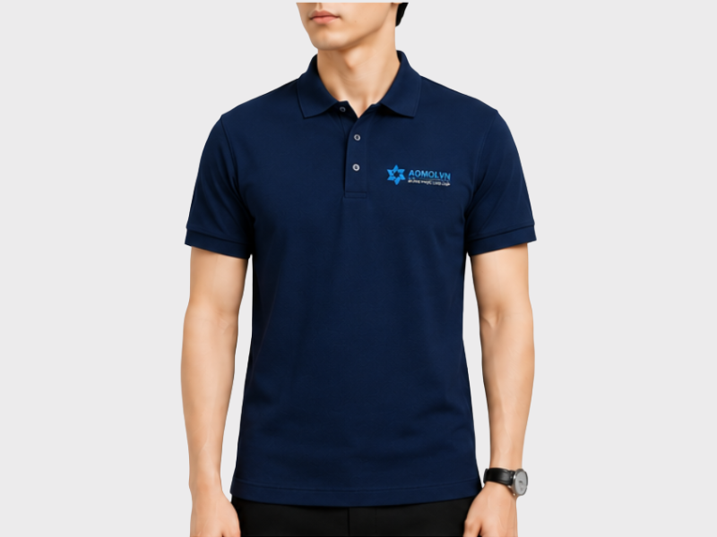 Mẫu Áo Phông Đồng Phục Màu Xanh Navy Sang Trọng Lịch Lãm, thiết kế hiện đại, chất liệu cao cấp, phù hợp doanh nghiệp và tổ chức.