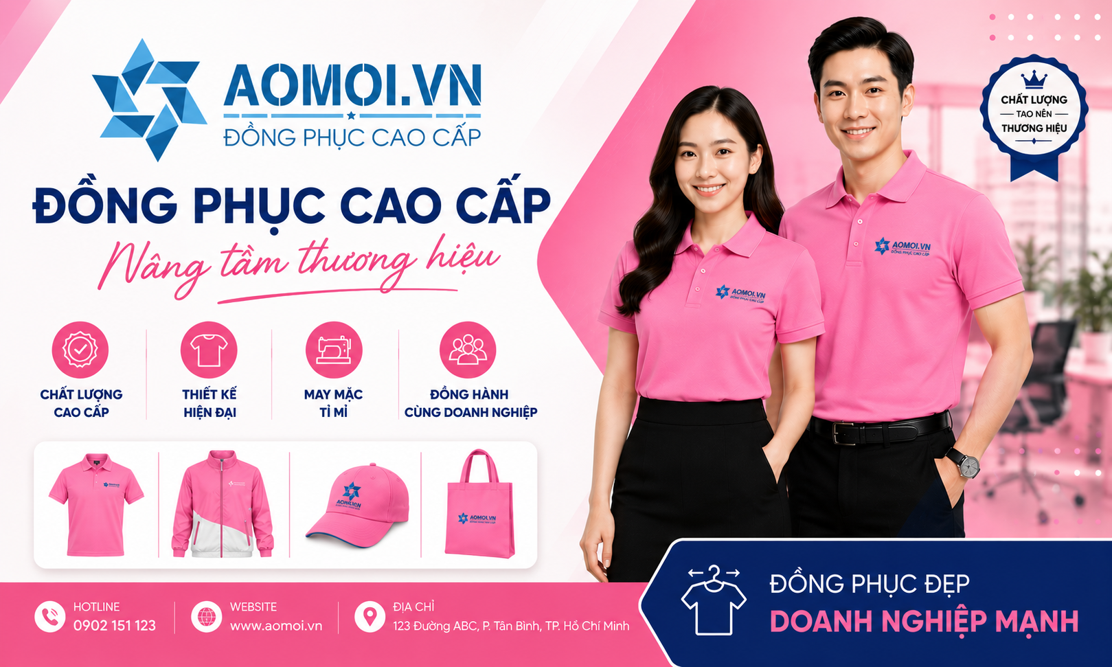 Áo phông đồng phục dưới 100K Màu Hồng Trẻ Trung Cho Đội Nhóm với thiết kế năng động, chất liệu cao cấp, phù hợp sự kiện, team building và doanh nghiệp.