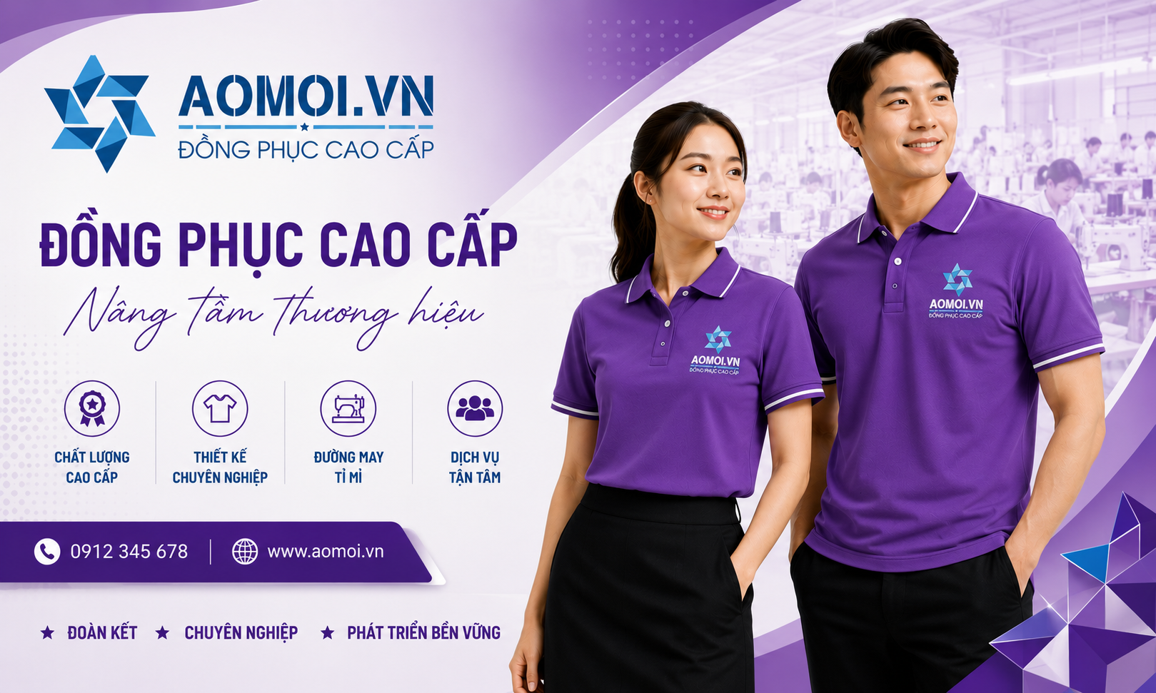 Mẫu Áo Phông Đồng Phục Màu Tím Thanh Lịch Và Độc Đáo với thiết kế hiện đại, chất liệu cao cấp, phù hợp doanh nghiệp, đội nhóm và sự kiện.